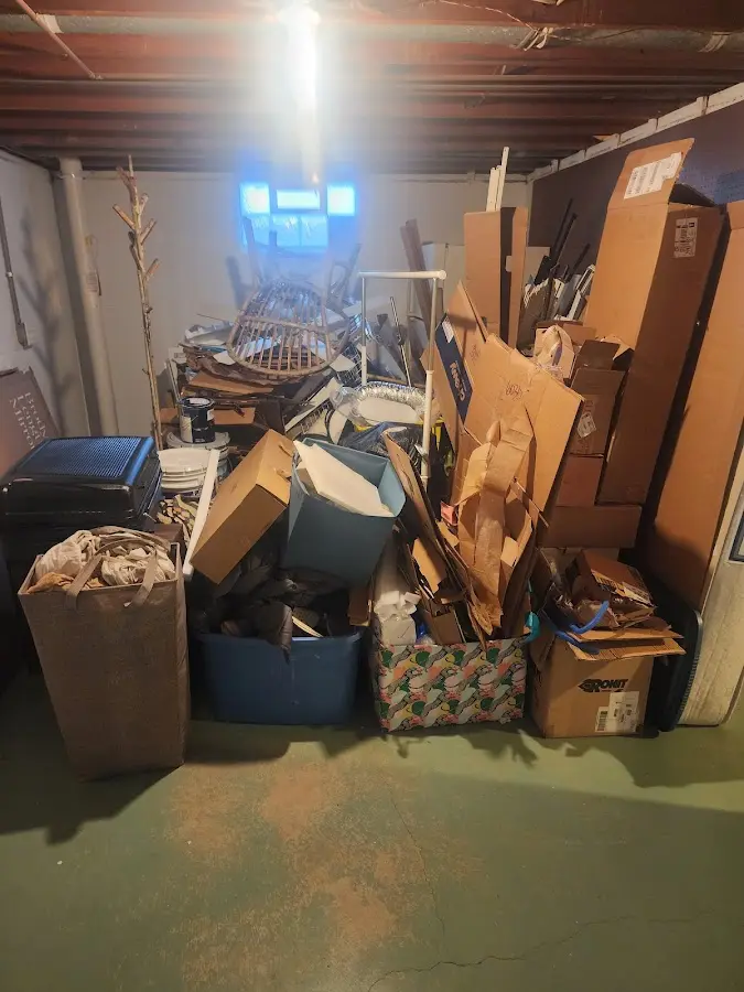 Roll-off dumpster container at job site for 20 Yard Dumpster Rental in St. Stephens